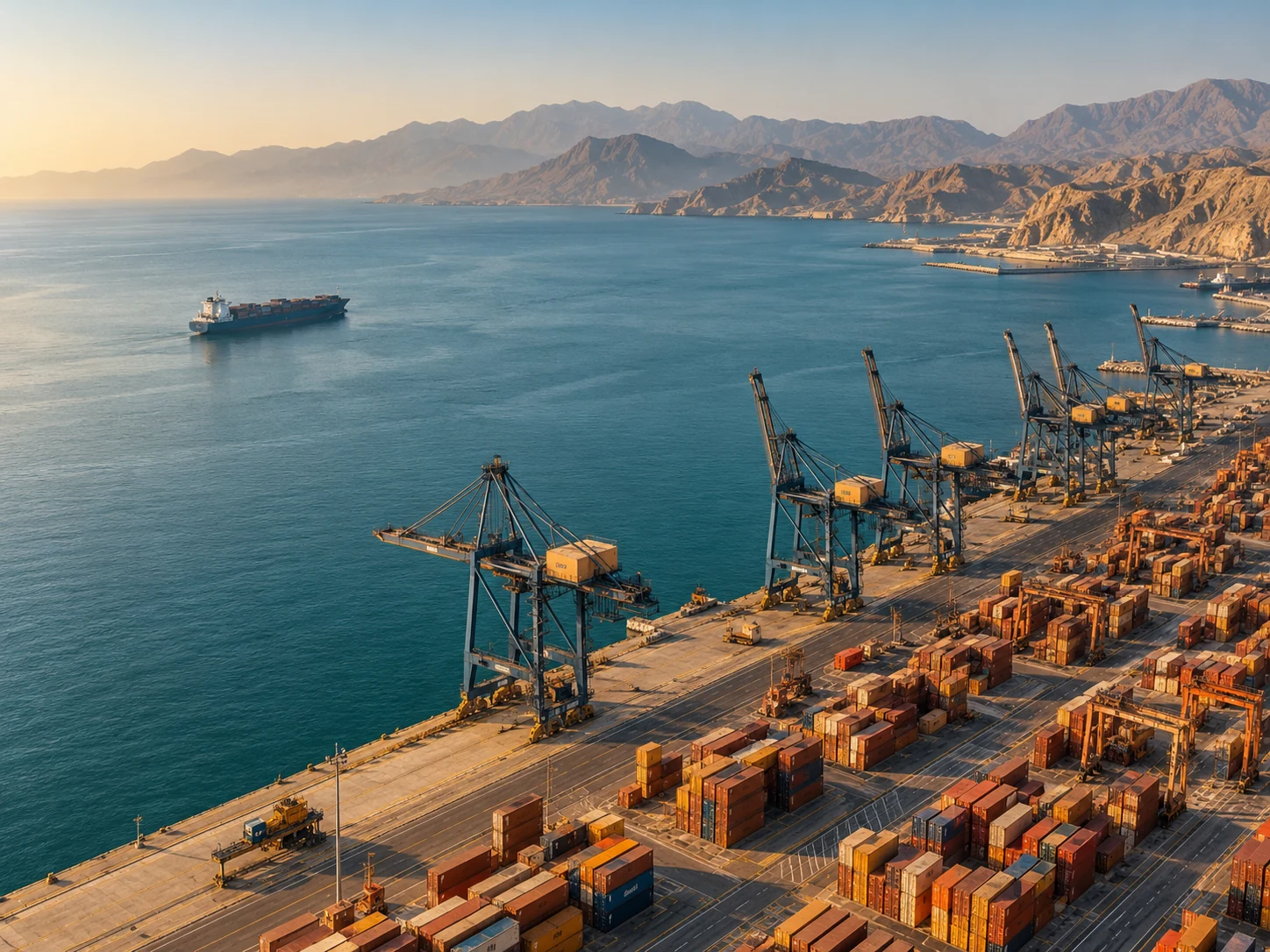 Commercial port serving regional trade routes